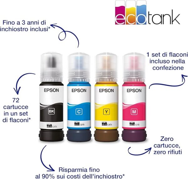 Epson EcoTank ET-2870 Stampante Multifunzione A4 - immagine 4