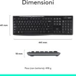 Logitech MK270 Combo Tastiera e Mouse Wireless per Windows